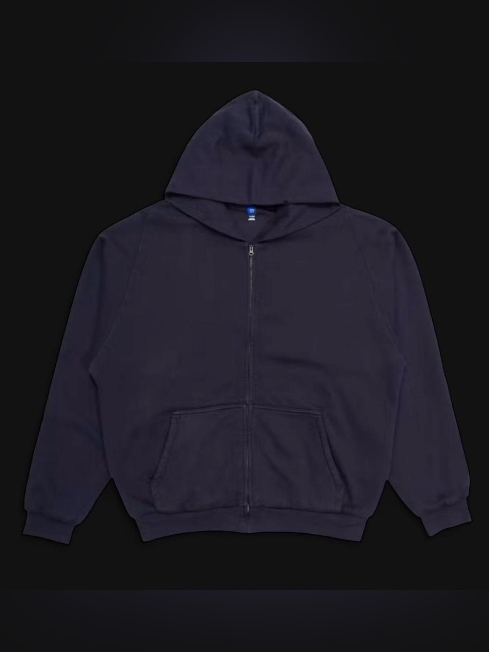 NEW YEEZY X GAP NAVY BLUE H14 MANLINE DOUBLE LAYERED HOODIE SIZE 2XL